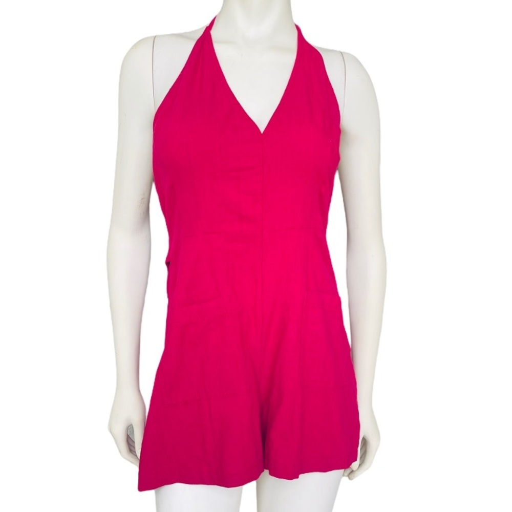 Mustard See Women’s Halter Back Romper Jumpsuit